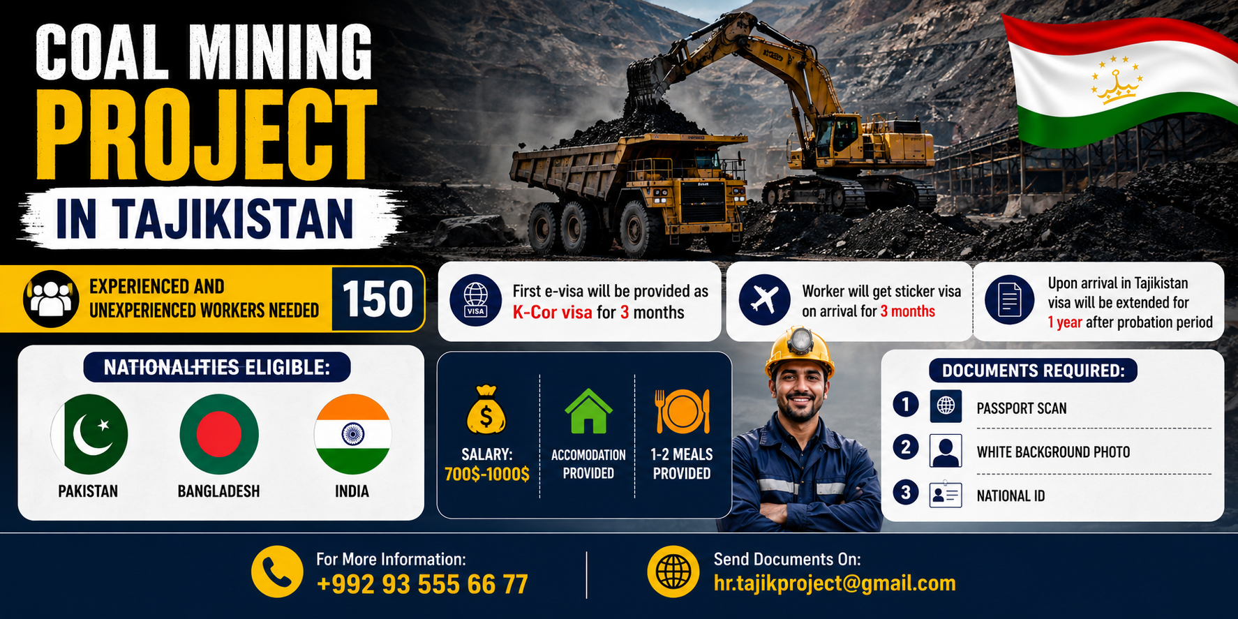 Tajkistan work visas & jobs